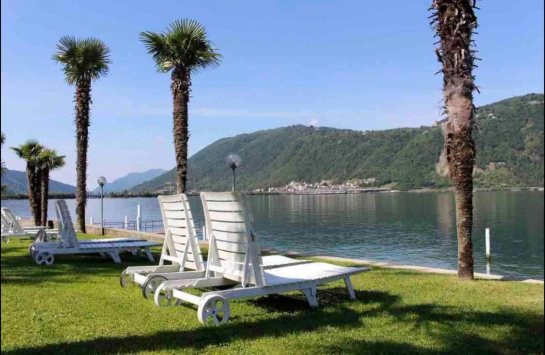 비소네 Holiday On The Lake Lugano 2 아파트 외부 사진
