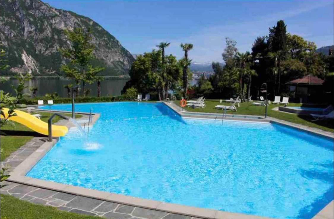 비소네 Holiday On The Lake Lugano 2 아파트 외부 사진