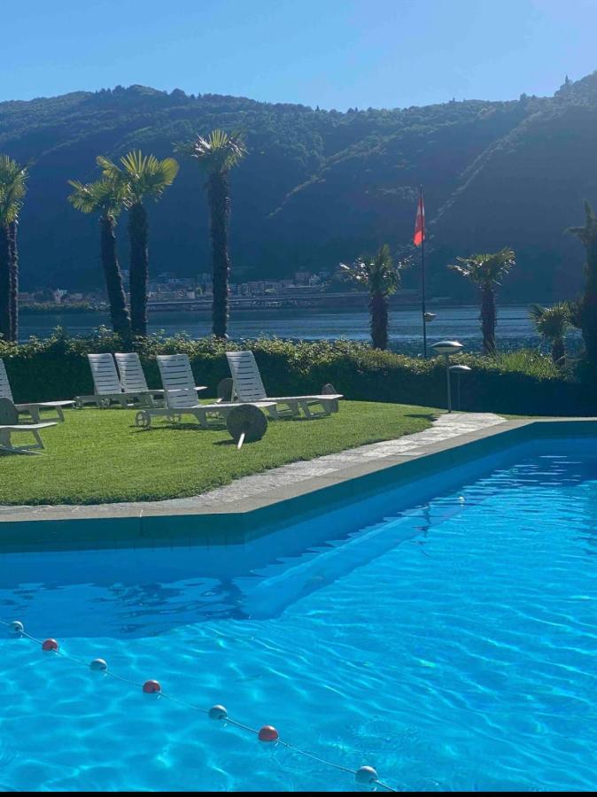 비소네 Holiday On The Lake Lugano 2 아파트 외부 사진