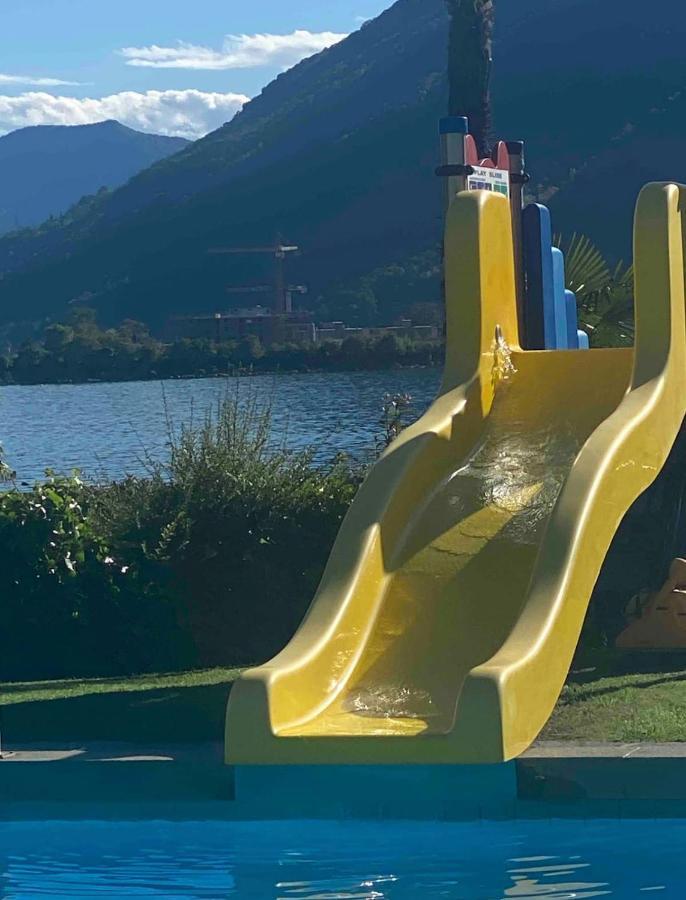 비소네 Holiday On The Lake Lugano 2 아파트 외부 사진
