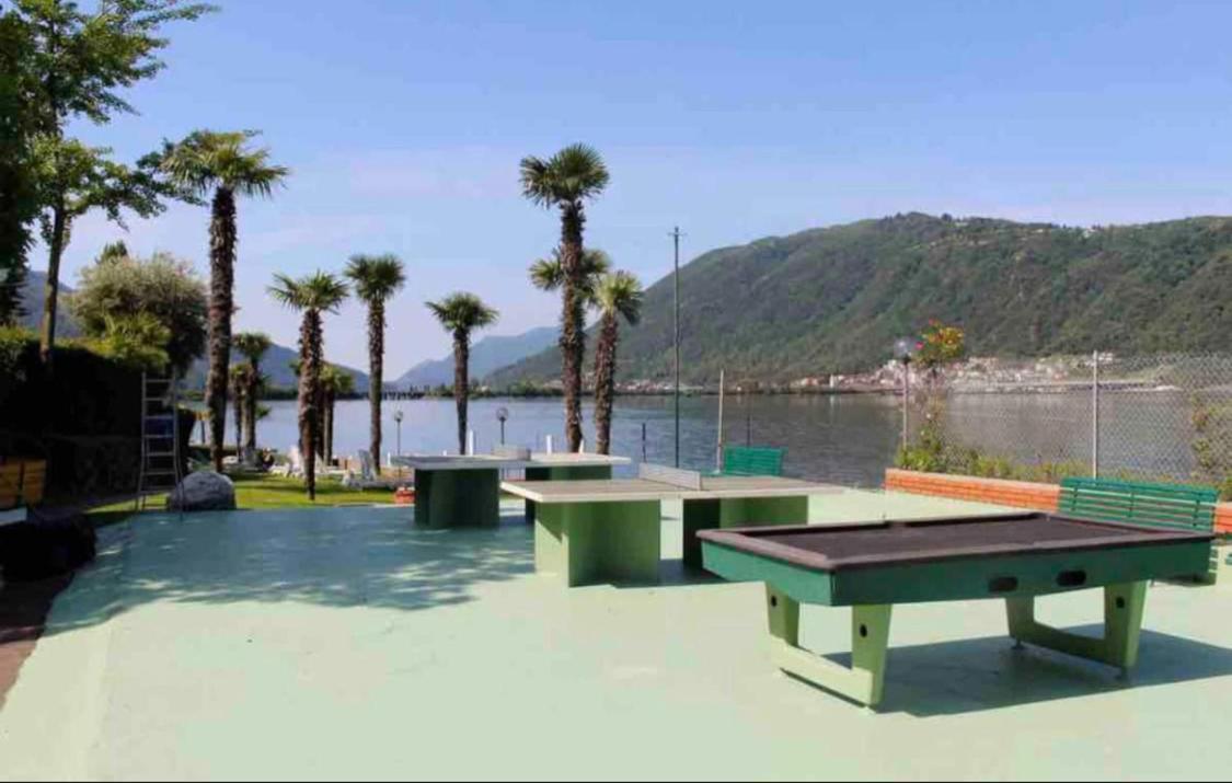 비소네 Holiday On The Lake Lugano 2 아파트 외부 사진